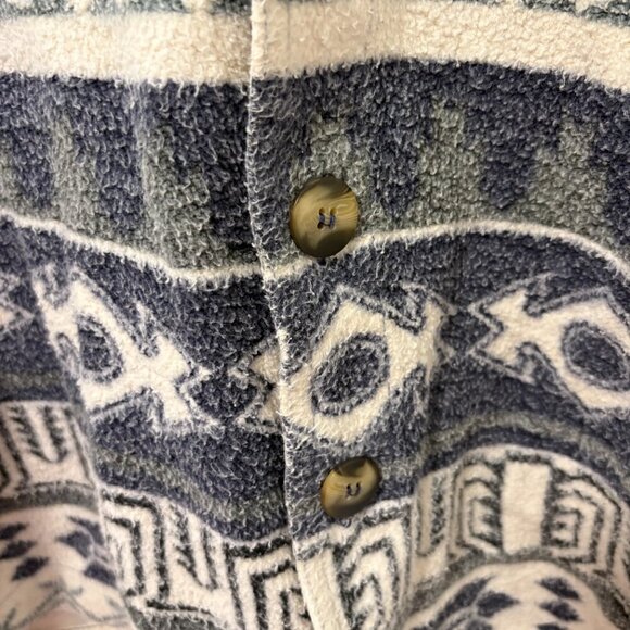 Vintage Union Garment Sweater Vest Size M Made in Hong Kong Patterned Cotton - Picture 8 of 11